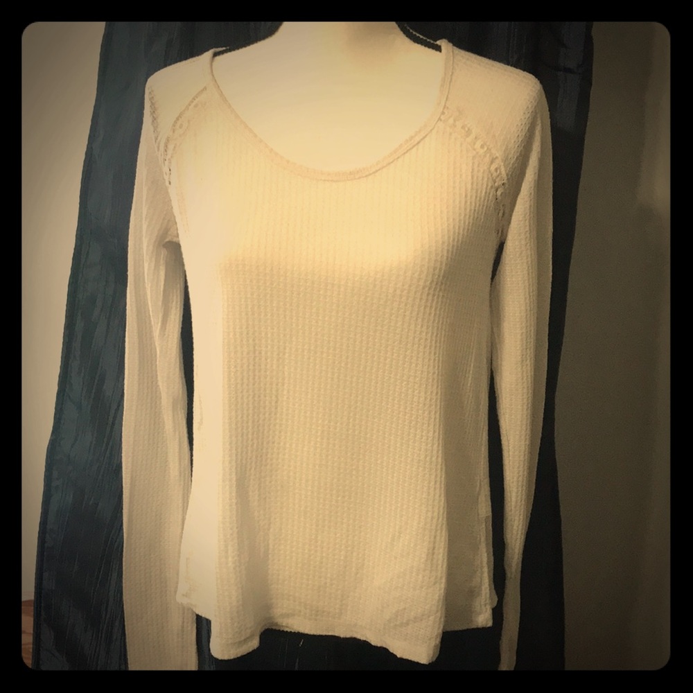 White lace sweater size Small